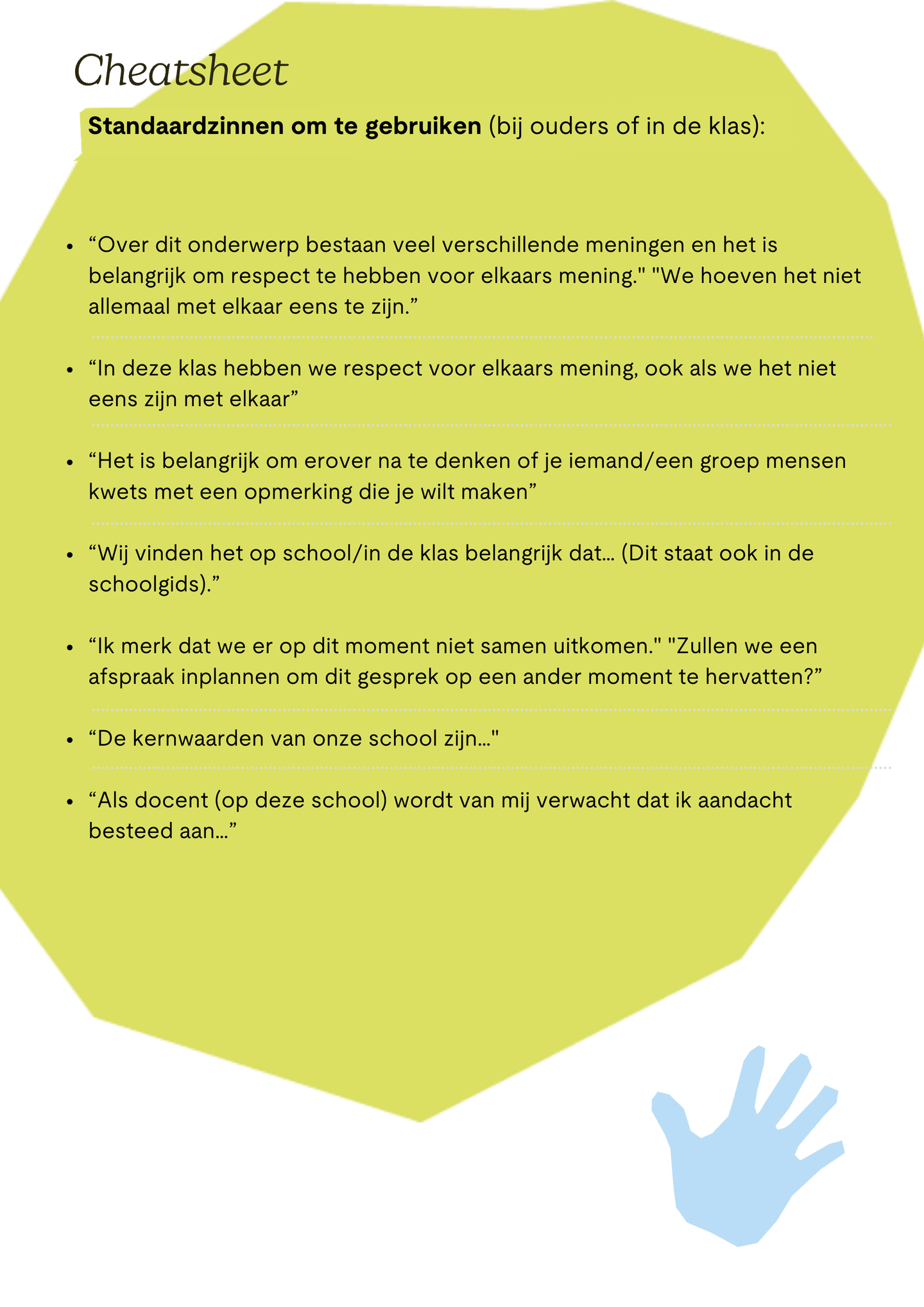 zinnen schurende gesprekken